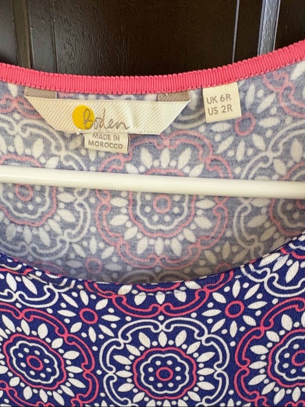 Like New Boden Amelie Jersey Short Sleeve Dress Floral Size 2 - Picture 3 of 8